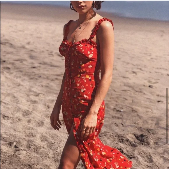 Réalisation Par Juliet Rouge Fleur Dress size Small - Picture 2 of 16